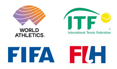 Quality acknowledged by IAAF, ITF, FIFA, and FIH